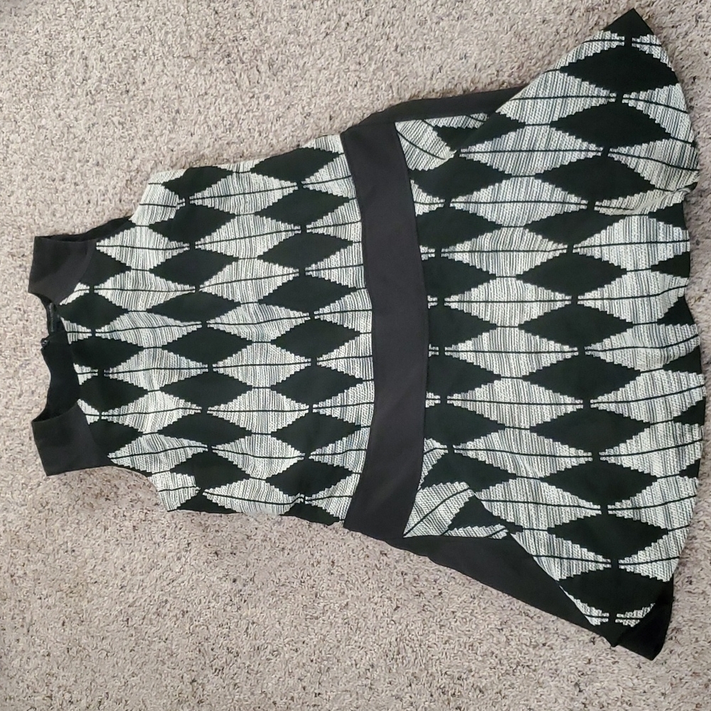 Banana republic dress 12 black grey